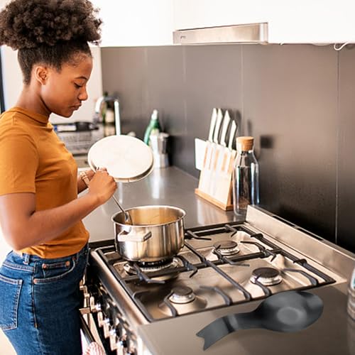 Stainless Steel Spoon Rest (1.Fishtail-Black)