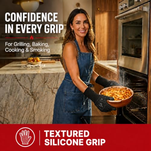 BBQ & Grill Gloves (Black / Large)