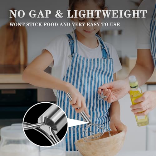 Danish Dough Whisk (Stainless Steel 2-eye / 1 Pack)