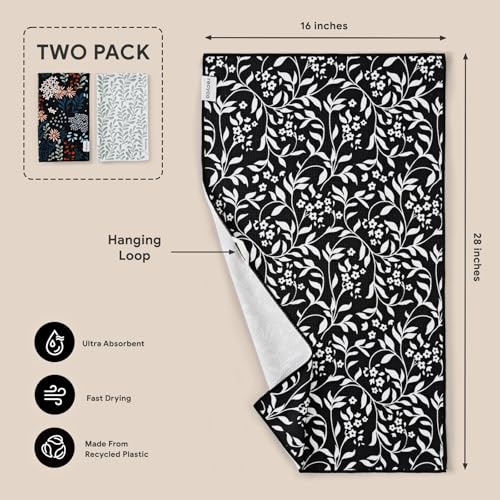 Waffle Kitchen Towel Set of 2 (Enchanted Bloom)