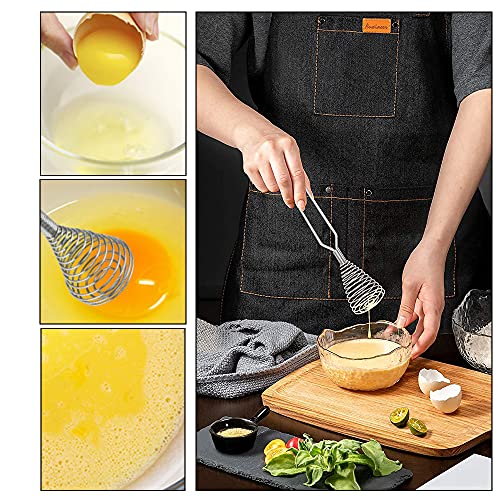 Stainless Steel Spring Coil Whisk 1 Pack (Medium / Silver1 6.7in)