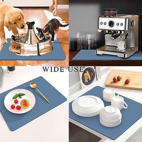 Coffee Mat for Countertops (Blue / 17" x 31.5")