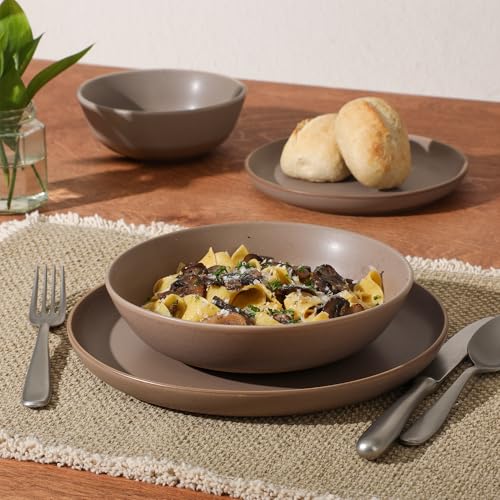 Laguna Bliss 16 Piece Stoneware Reactive Glaze (Matte Beige (Laguna Bliss) / Service for 4 (16pcs))