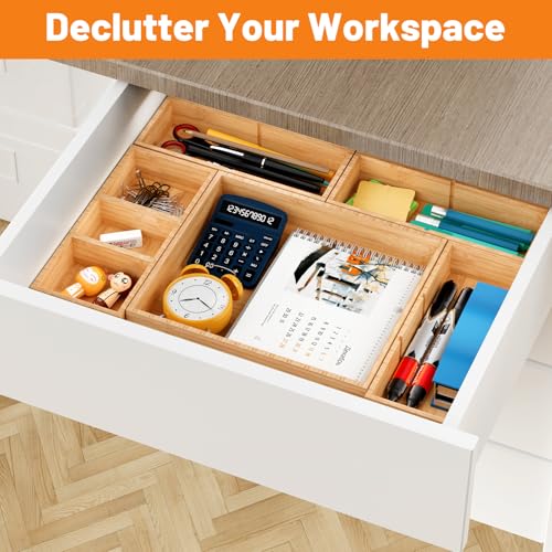 Bamboo Drawer Organizer