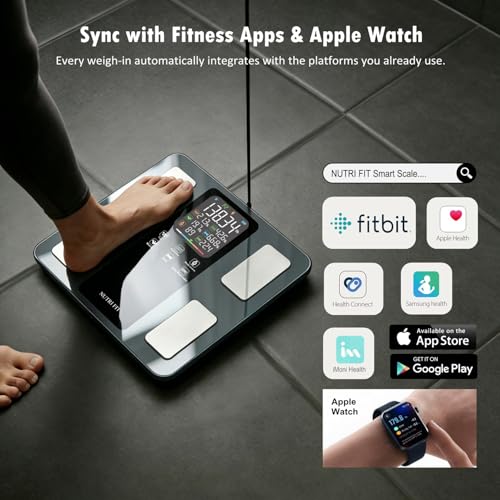 Smart Scale for Body Weight 8 (Vivid Black)
