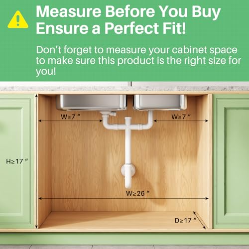 Under Sink Organizer (White / 2 Pack)