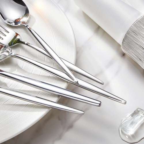 18 10 Silverware Set for 8 (Silver / 40-Piece)