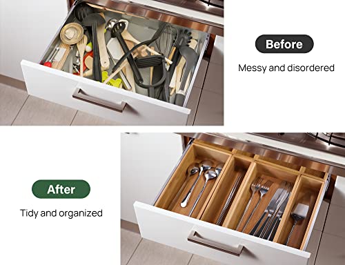 8Pcs Bamboo Drawer Organizer 4