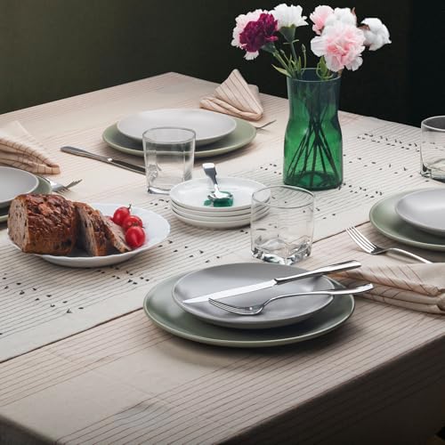 Kate 24 Piece Silverware Set with Steak Knife (Silver / 24 pieces for 4)