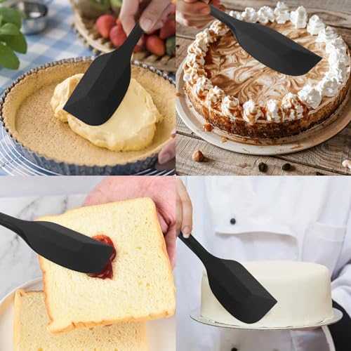 Silicone Spatulas Set of 6 (Black)