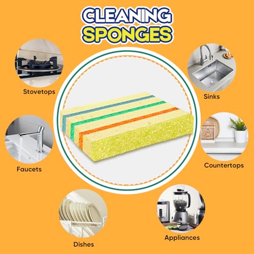 6 Pack Scrub Sponge (Multi-Layer)