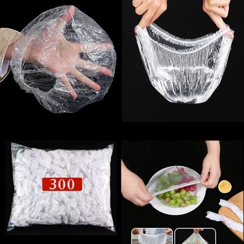 300 Pcs Reusable Elastic Food Covers