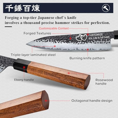 Custom Japanese Knife (Customize 8 inch Japanese Knife)