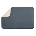 Absorbent Kitchen Countertop Dish Drying Mat (Pewter/Ivory / Pack of 1)