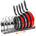 Pot and Pan Lid Organizer Rack for Under Cabinet (BRONZE)