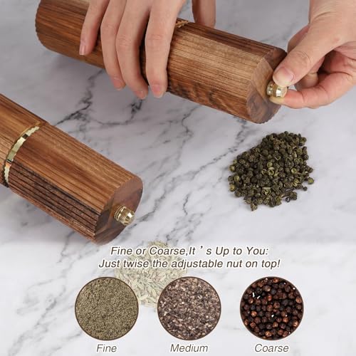 Wooden Pepper Grinder Pepper Mill (BURLYWOOD-1)
