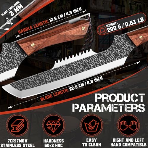 Butcher Meat Cleaver Knife (8.8 Inches)