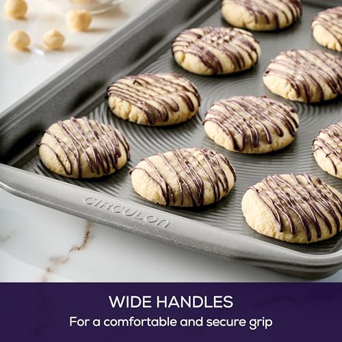 Bakeware Nonstick Cookie Pan Set (Set (9" x 13" & 10" x 15") / Gray)