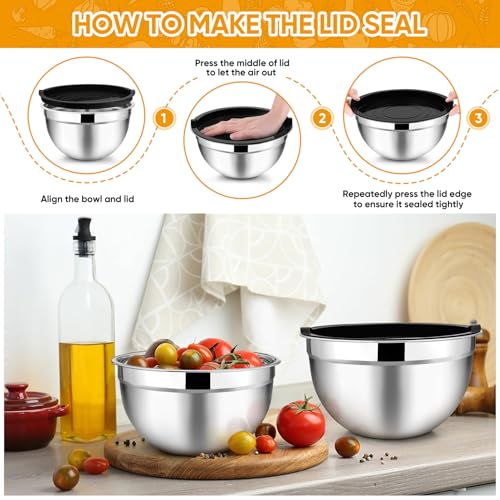Mixing Bowls Set of 5 (Black)