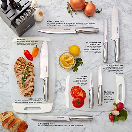15 Piece Kitchen Knife Block Set (Graphite)
