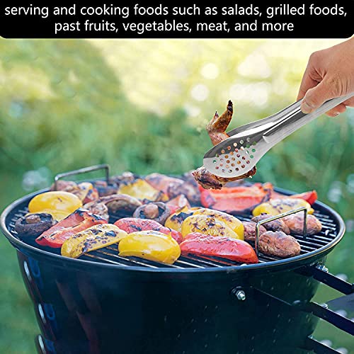 6 Pack Serving Tongs for Buffet Stainless Steel Serving Utensils 7 (7Inch,9Inch,12Inch)