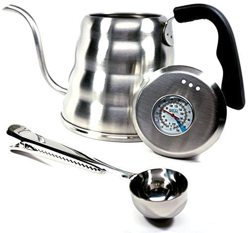 Pour Over Coffee Kettle with Thermometer 1.2L (1.3 Quarts)