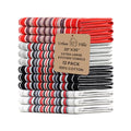 Kitchen Towel Cotton Dish Towes 20”x30” (20" x 30" (Set of 12) / 082 White/Grey/Black/Red)