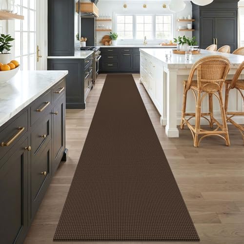Braided 2.5'x18' Runners Rugs for Hallway (Brown/Dark Brown / 2'8" x 18' (Runner))