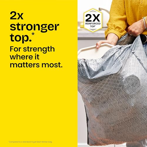 ForceFlex MaxStrength Drawstring XL Kitchen Trash Bags (80 Count (Pack of 1))