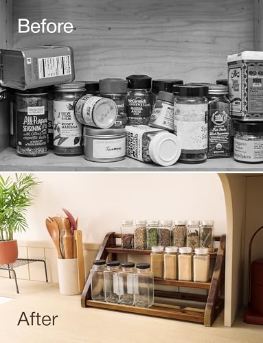 Acacia Wood Spice Rack (Walnut)
