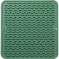 Silicone Dish Drying Mat for Multiple Usage (Green / 12"L x 12"W)