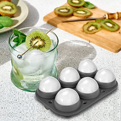 Premium Ice Tray Combo (Gray / 6 Sphere/8 Cube)