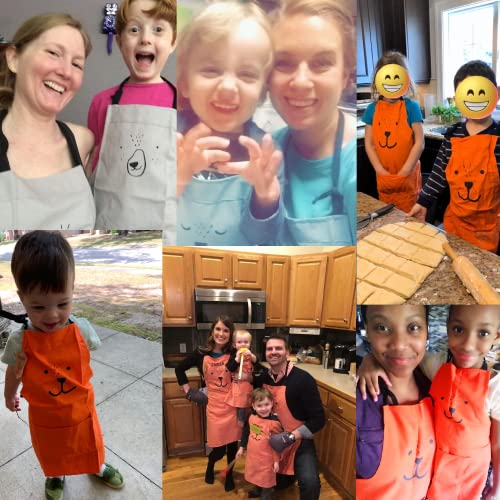 2 Pack Cute Parent and Child Apron (Green)