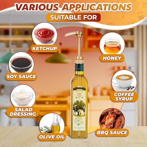 26 Pcs Coffee Syrup Pump (Gold 26-pack)