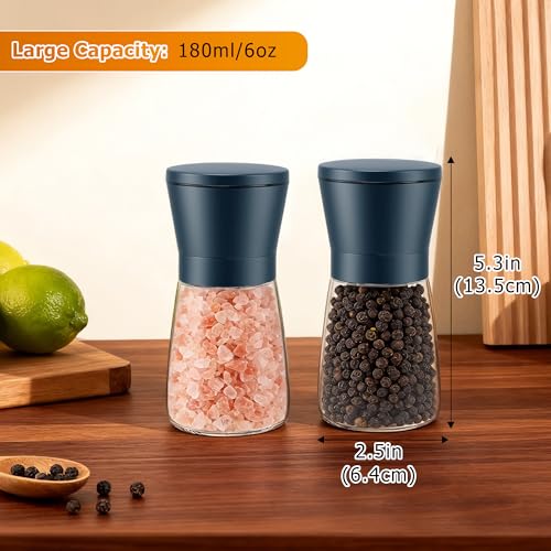Stone Blue Salt and Pepper Grinder Set of 2 (StoneBlue / 2PK-Short)