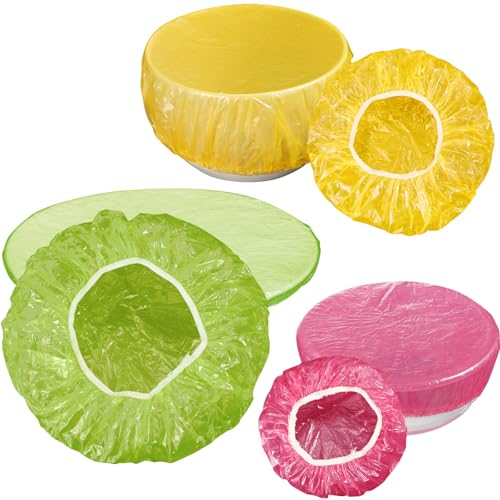240 Pcs Reusable Elastic Food Bowl Storage Covers Plastic Food Covers