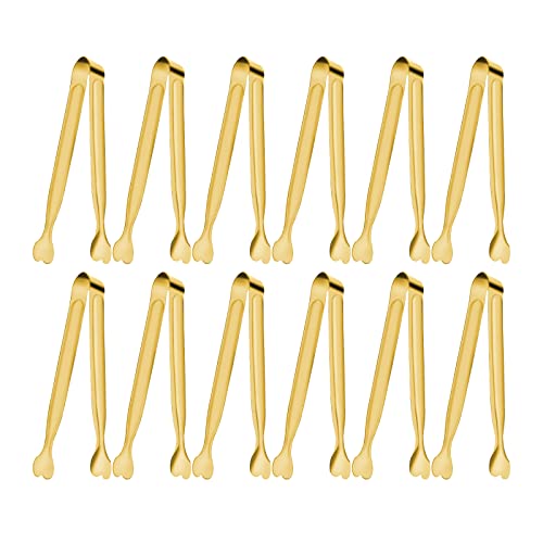 Serving Tongs (5.3inch / Gold-12pcs)