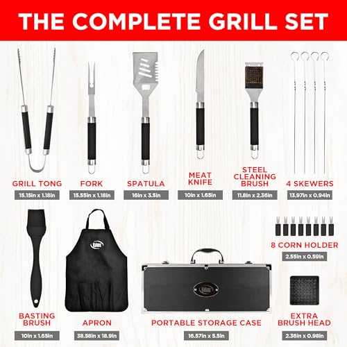 Grilling Accessories (21 Pcs / Black)