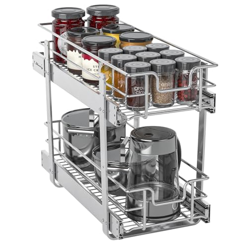 Pull Out Cabinet Organizer (2-Tiers 9¼"W x 22"D)