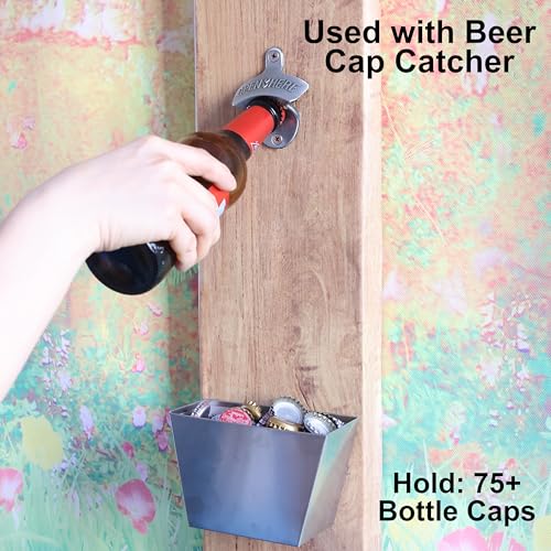 Old Style Wall Mounted Bottle Opener (Antique Silver)