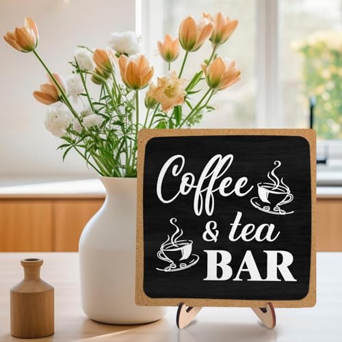 Coffee Bar Decor Sign (Black+Brown04)