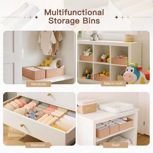 Drawer Organizer Clothes (Brown / 21PACK)