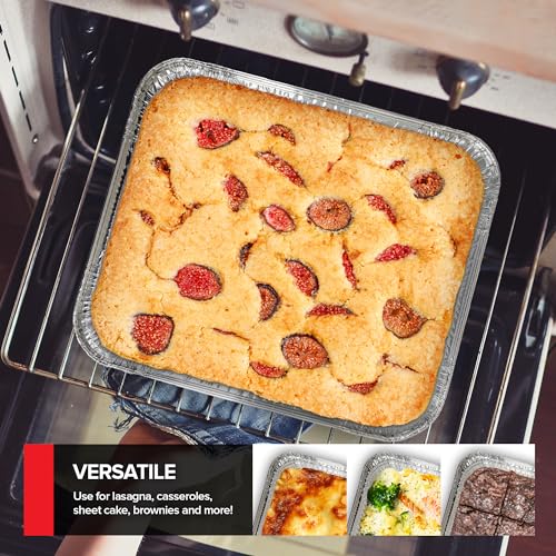 9x13 Disposable Aluminum Pans with Lids