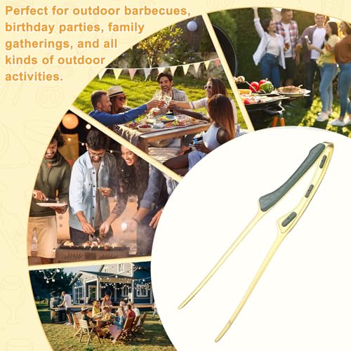 3 Pack Grill Tongs (Green)