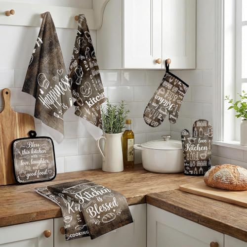 Dark Brown Kitchen Decor Set (Dark Brown)