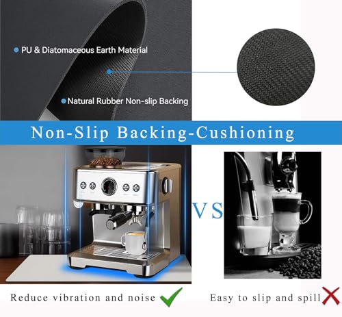Coffee Mat for Countertops (Light Gray / 16" x 24")