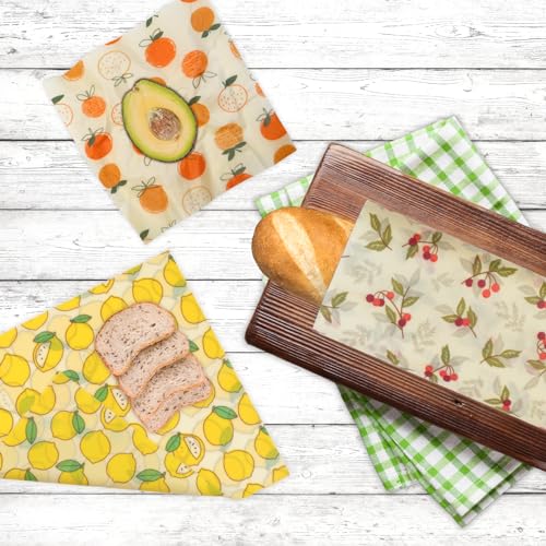 Reusable Beeswax Wrap (Cherry/Lemon/Orange)