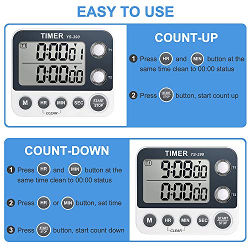 Digital Kitchen Cooking Timer (Black)