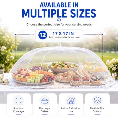 Mesh Food Covers (12 Large (17”x17”))