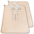 2 Pack XXL Large Microfiber Dish Drying Mat